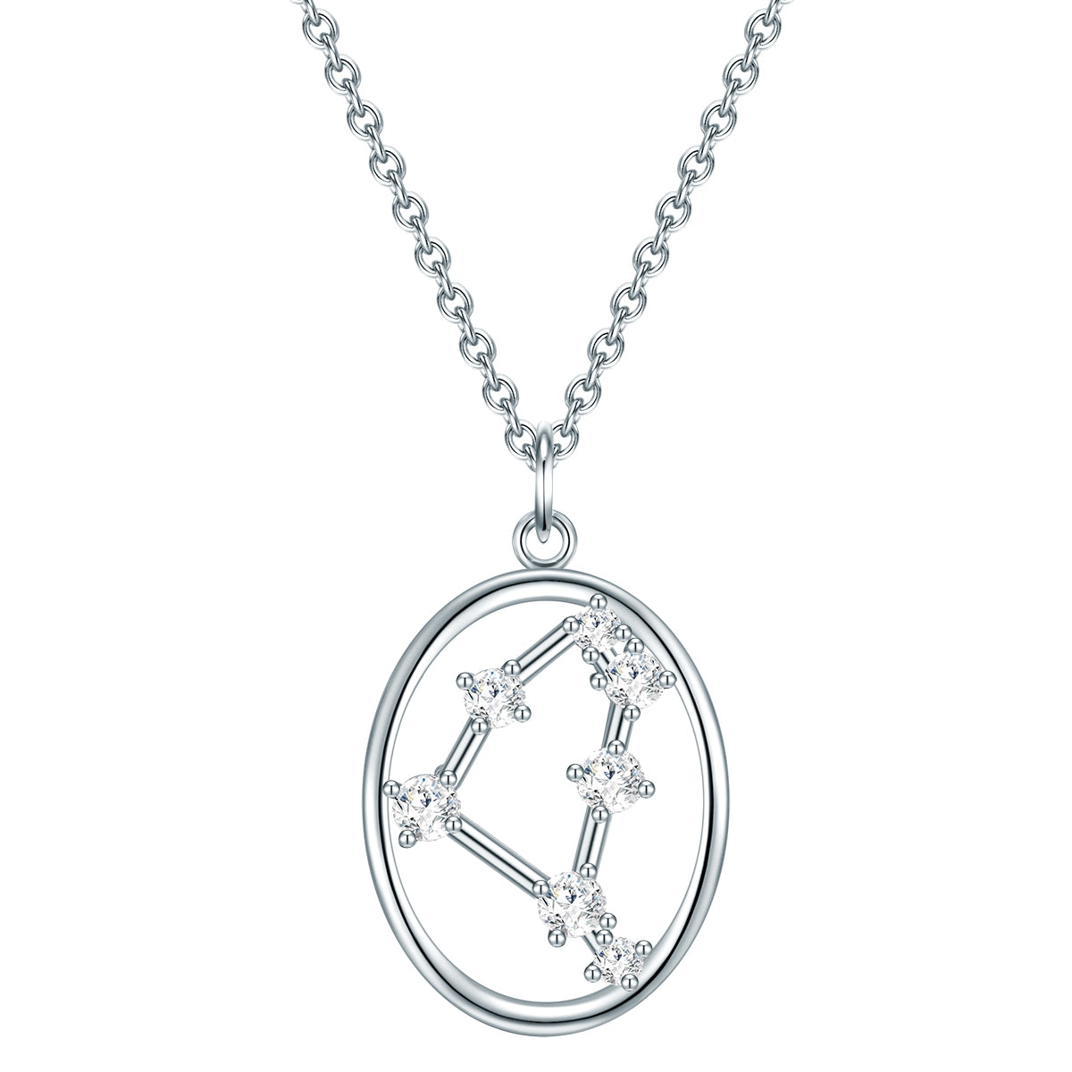 Kette mit Anhänger Sterling Silber Zirkonia weiß