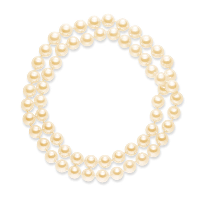 Kette Muschelkernperle apricot