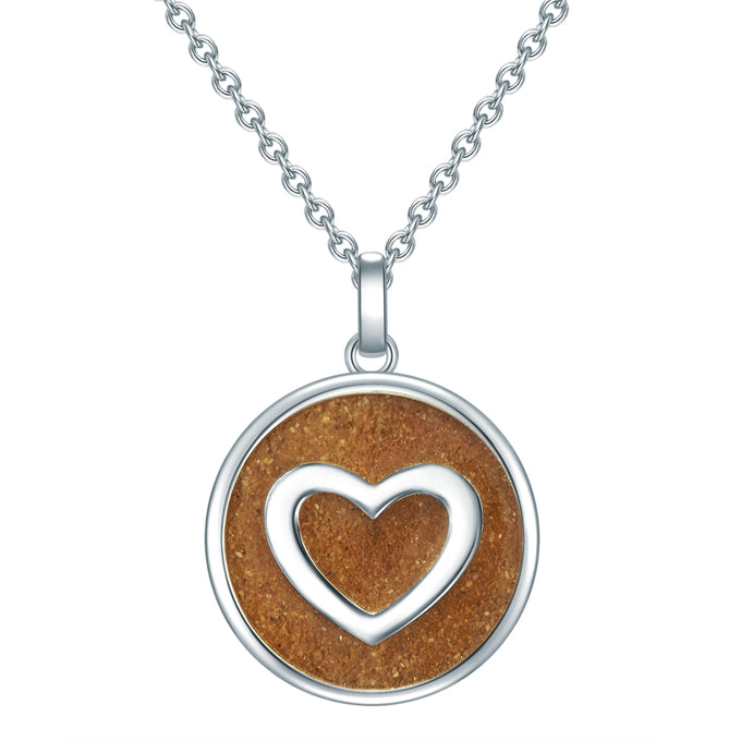 Kette mit Anhänger Sterling Silber Sand