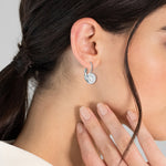 Ohrhänger Glaskristall weiß
