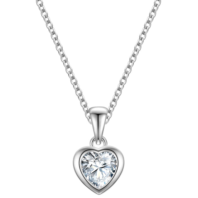 Kette mit Anhänger Sterling Silber Zirkonia weiß