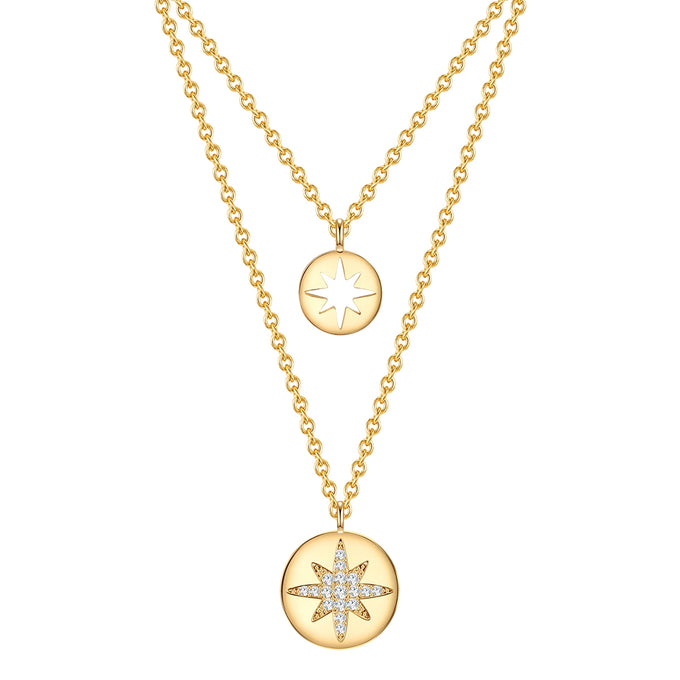 Kette mit Anhänger gelbgold Zirkonia weiß