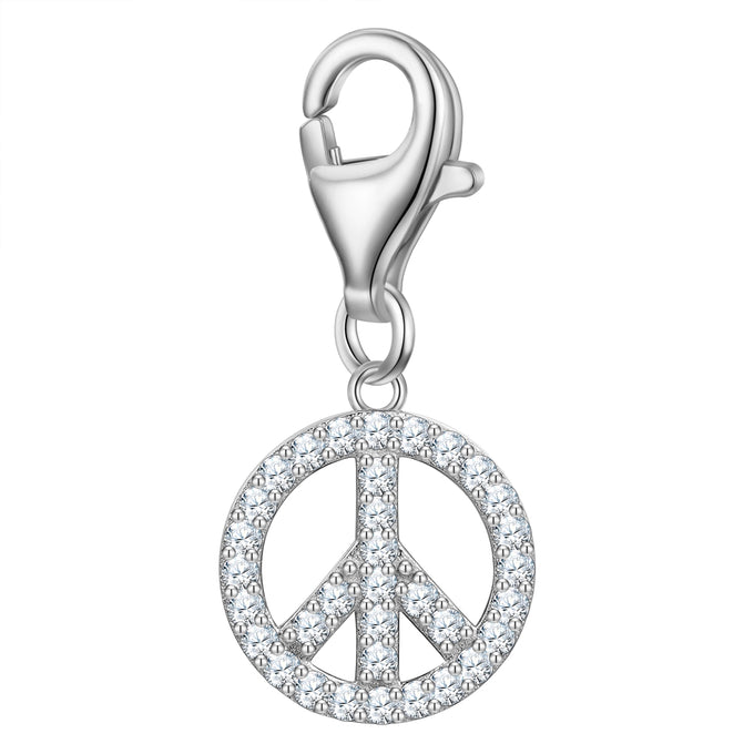 Charm Sterling Silber Zirkonia weiß