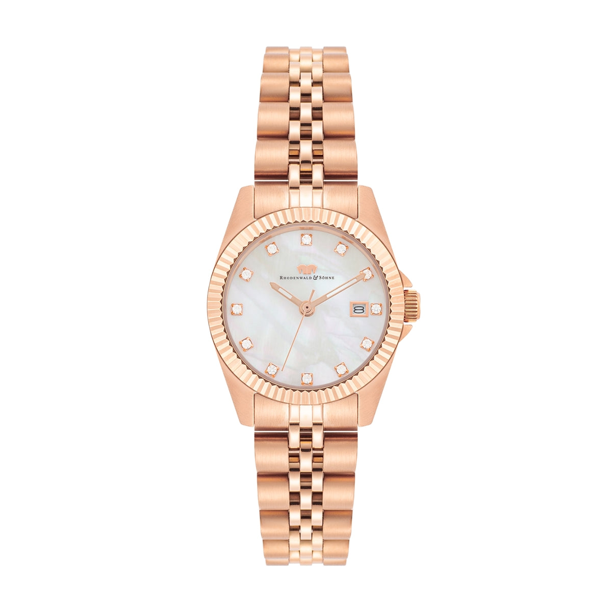 Damen Quarzuhr roségold Edelstahl roségold