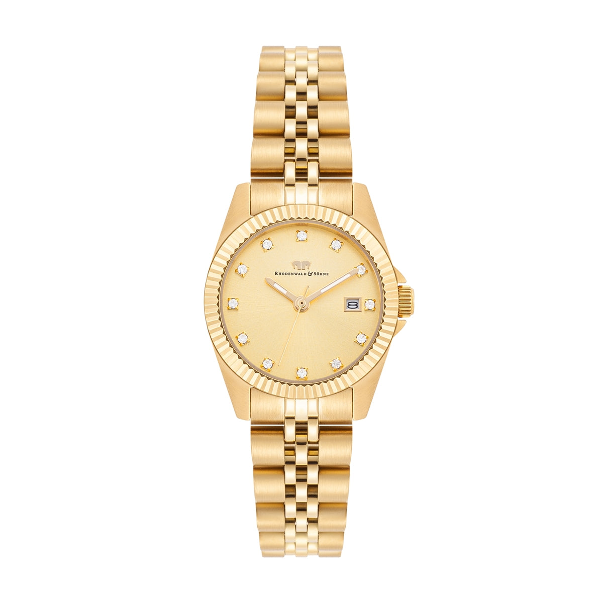 Damen Quarzuhr gelbgold Edelstahl gelbgold