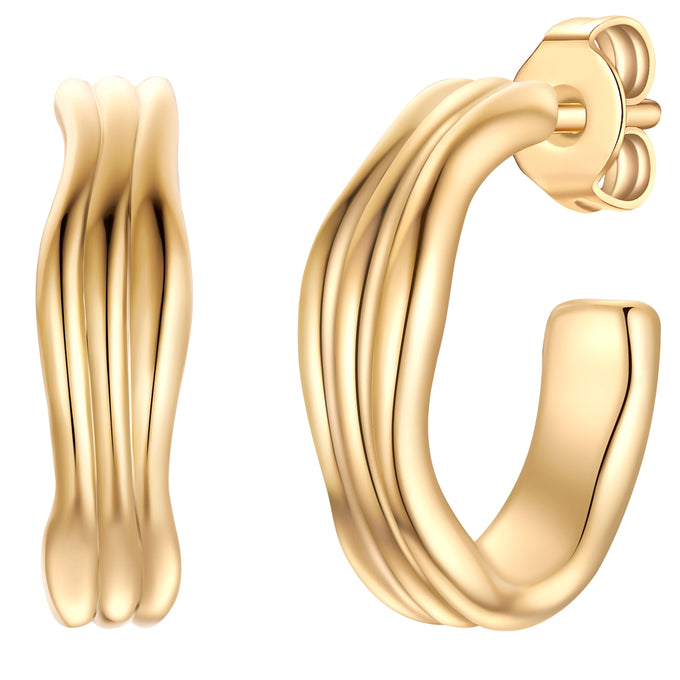 Creolen Sterling Silber gelbgold