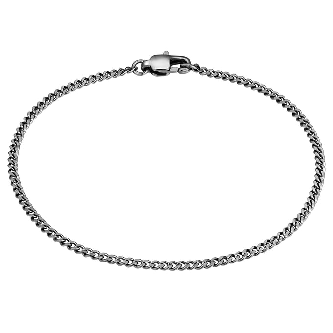 Armband Edelstahl gunmetal