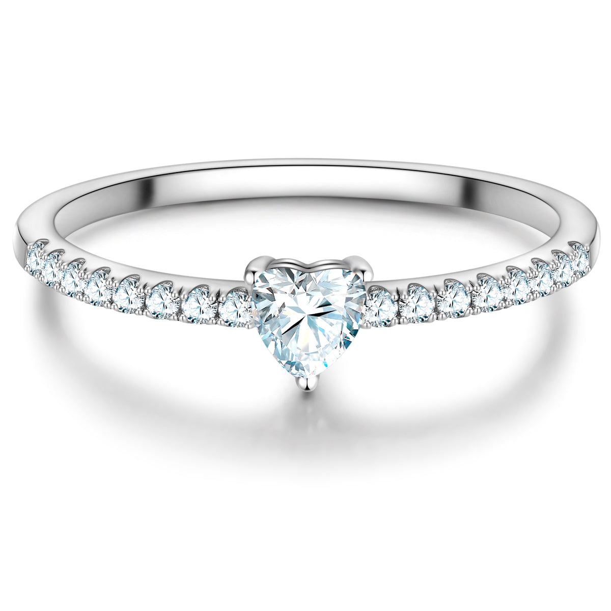 Ring Sterling Silber Zirkonia weiß
