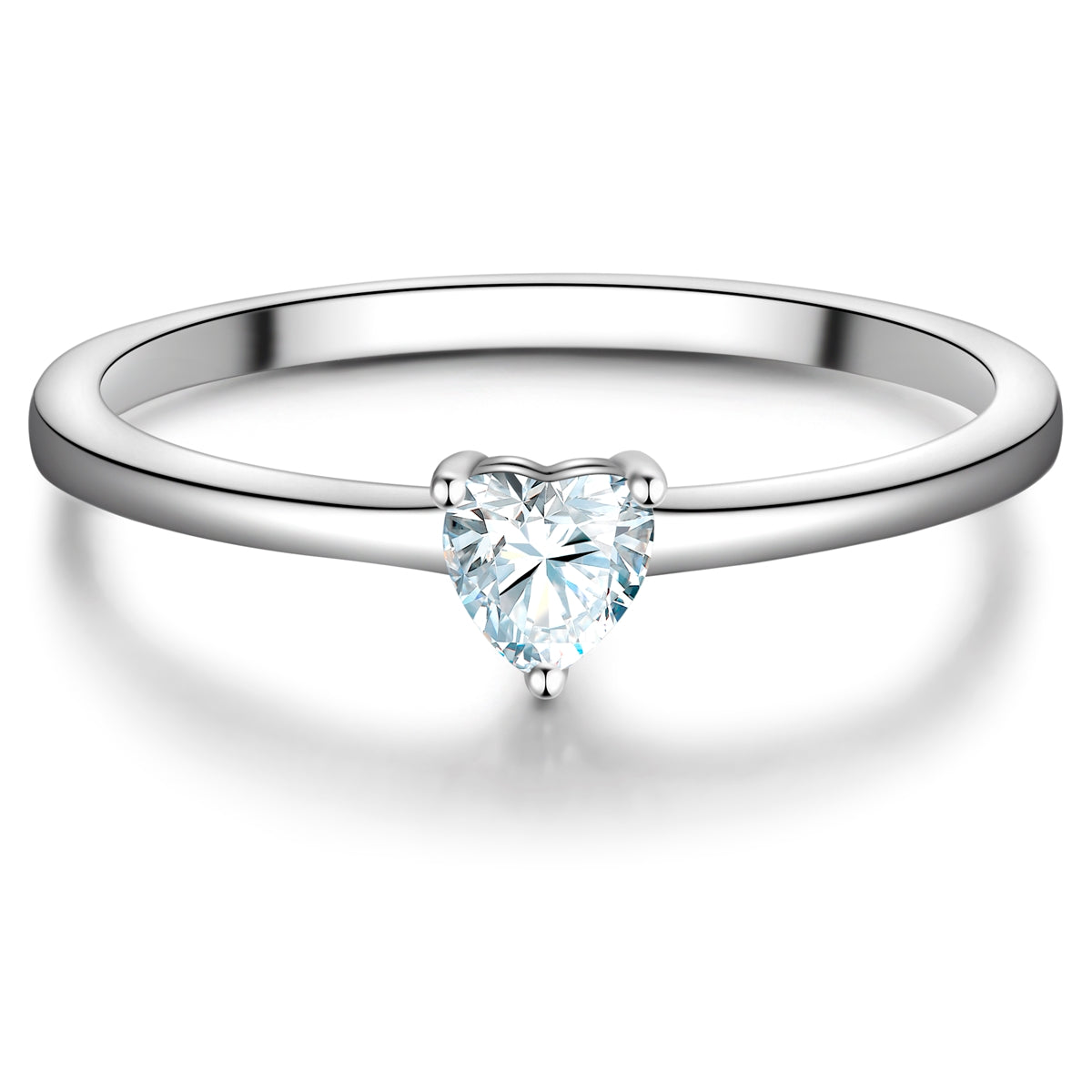 Ring Sterling Silber Zirkonia weiß