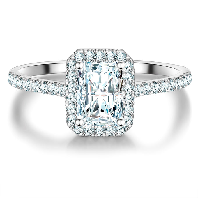 Ring Sterling Silber Zirkonia weiß
