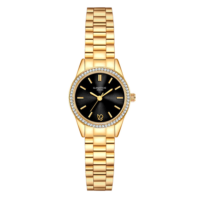 Damen Quarzuhr gelbgold Edelstahl gelbgold