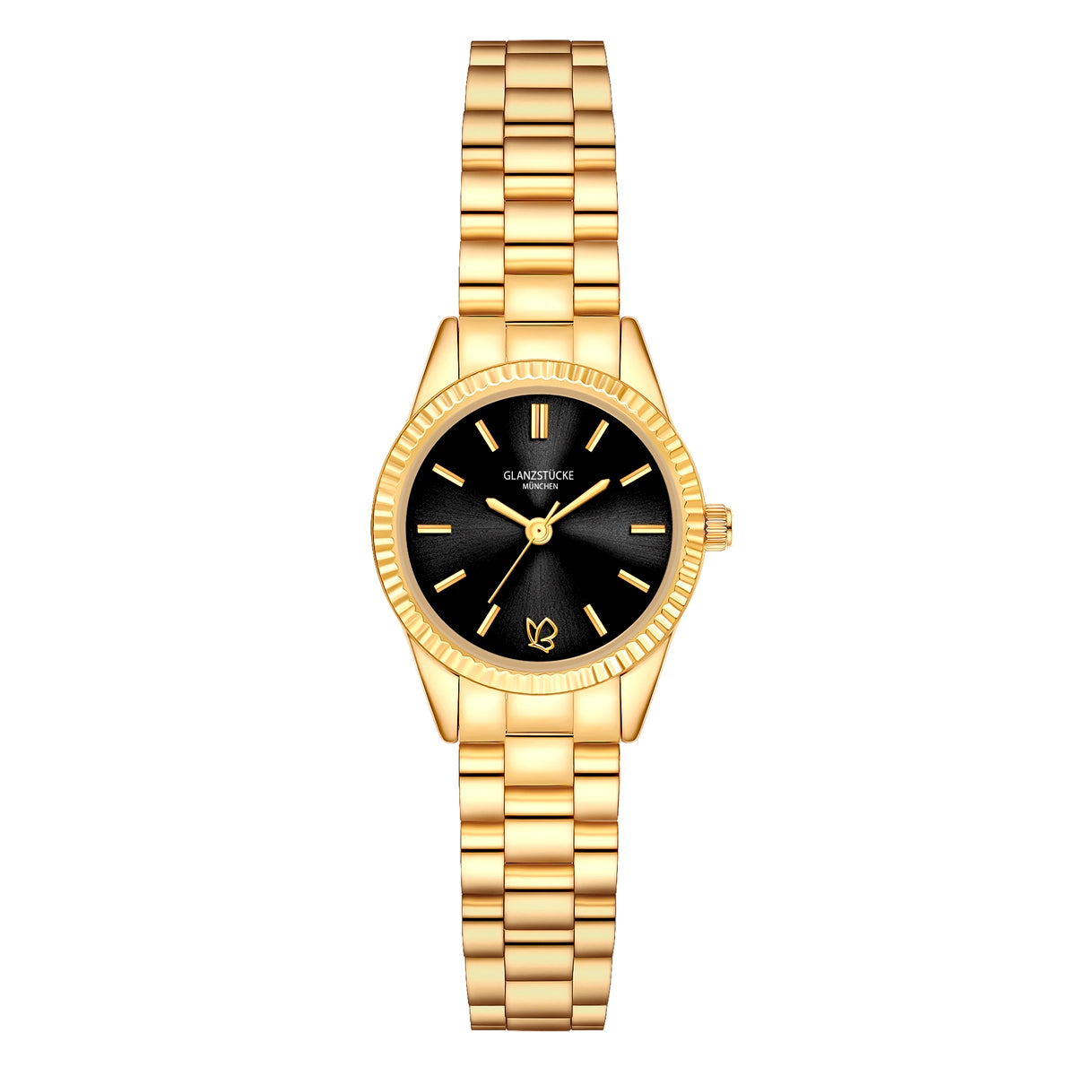 Damen Quarzuhr gelbgold Edelstahl gelbgold