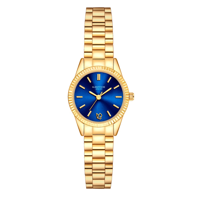 Damen Quarzuhr gelbgold Edelstahl gelbgold