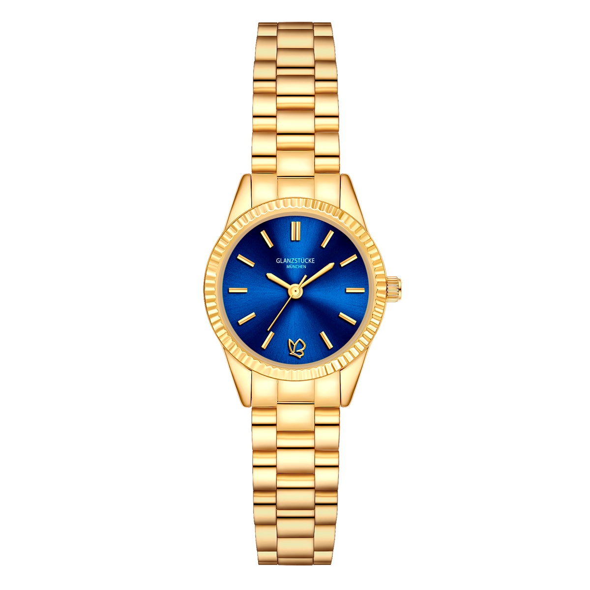 Damen Quarzuhr gelbgold Edelstahl gelbgold
