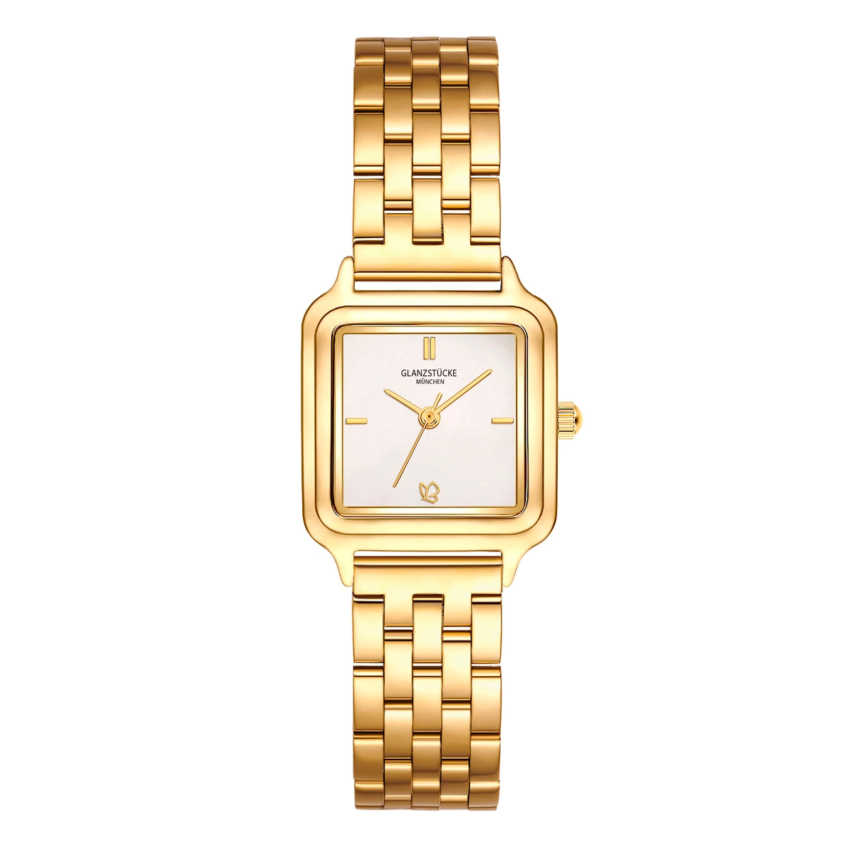 Damen Quarzuhr gelbgold Edelstahl gelbgold