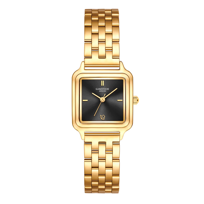 Damen Quarzuhr gelbgold Edelstahl gelbgold
