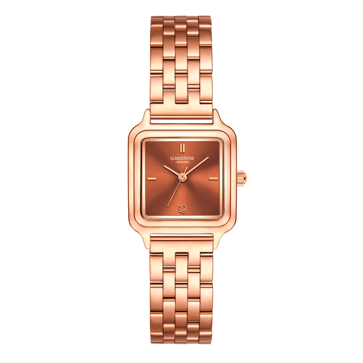 Damen Quarzuhr roségold Edelstahl roségold