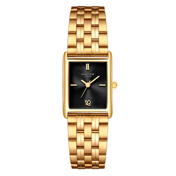 Damen Quarzuhr gelbgold Edelstahl gelbgold