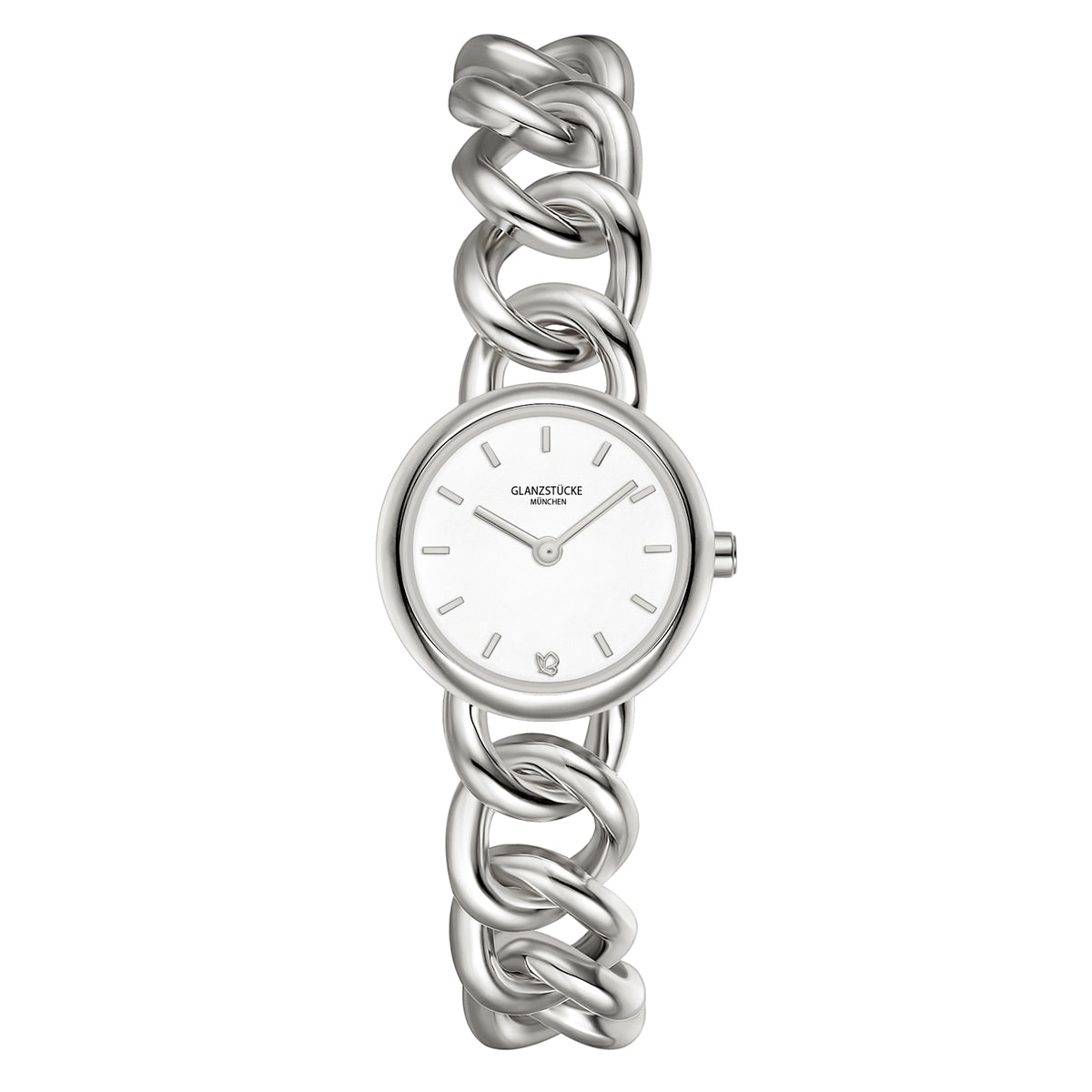 Damen Quarzuhr silber Edelstahl silber