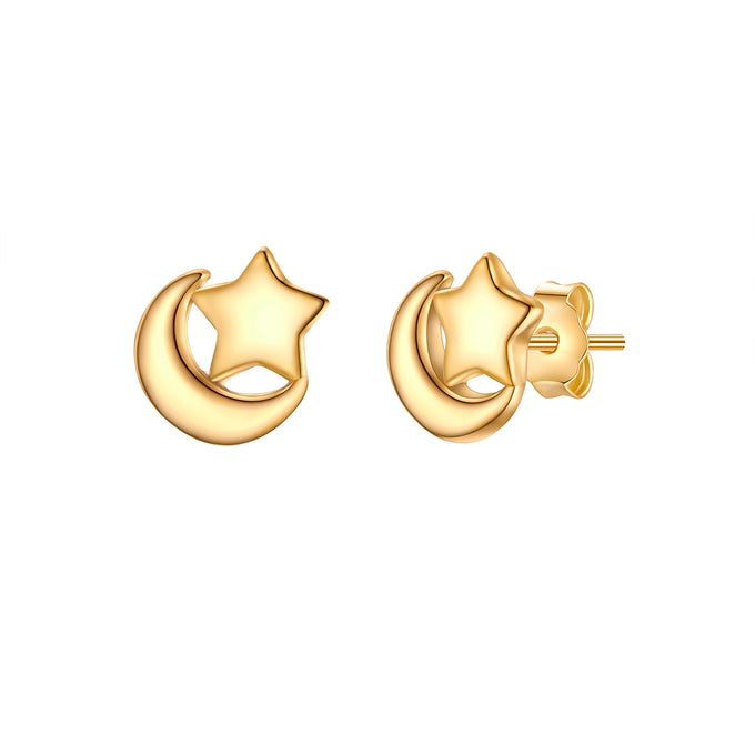 Ohrstecker Sterling Silber gelbgold