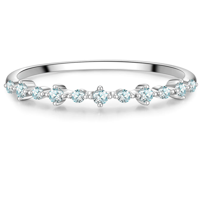 Ring Sterling Silber Zirkonia weiß