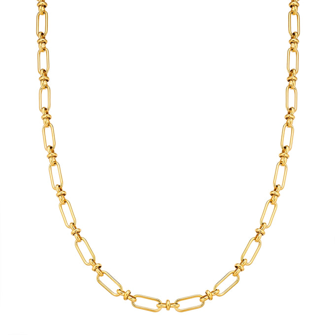 Kette Edelstahl gelbgold
