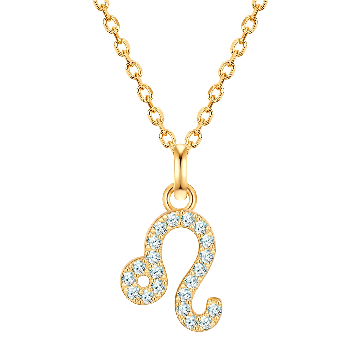 Kette mit Anhänger Sterling Silber gelbgold Zirkonia weiß