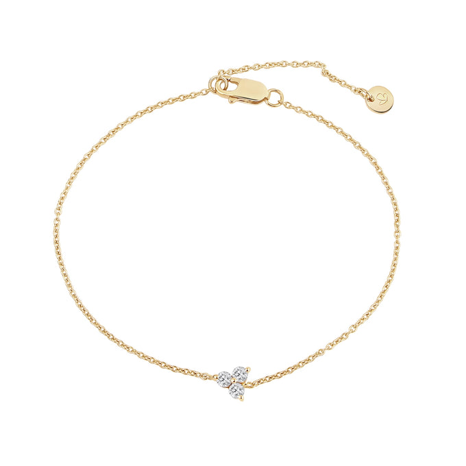 Armband Sterling Silber gelbgold Topas weiß
