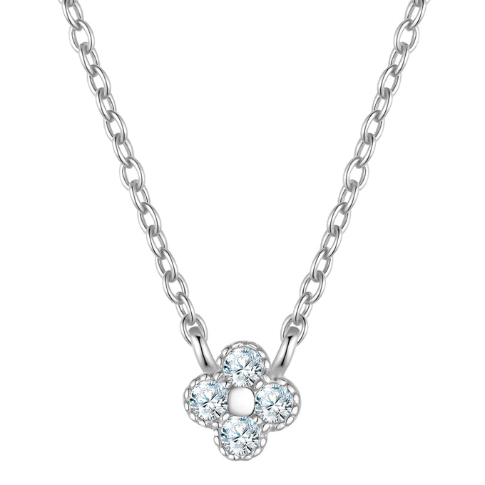 Kette mit Anhänger Sterling Silber Zirkonia weiß