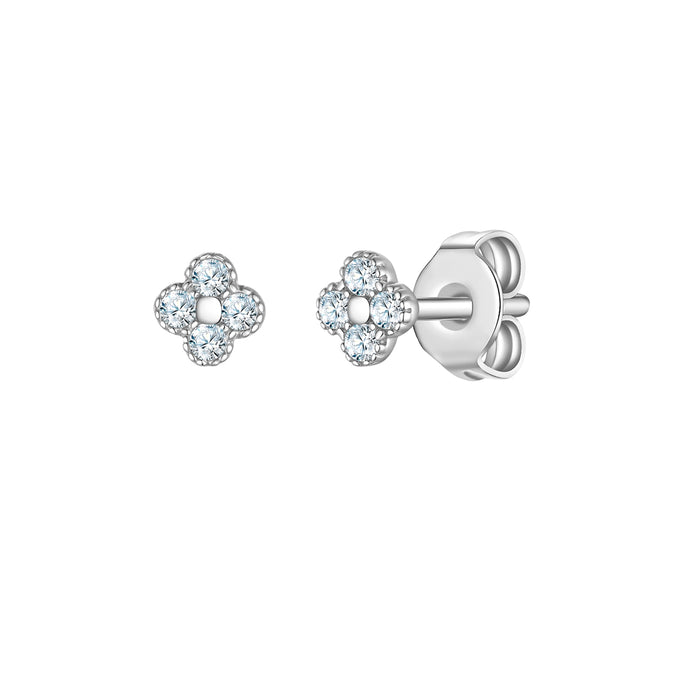 Ohrstecker Sterling Silber Zirkonia weiß