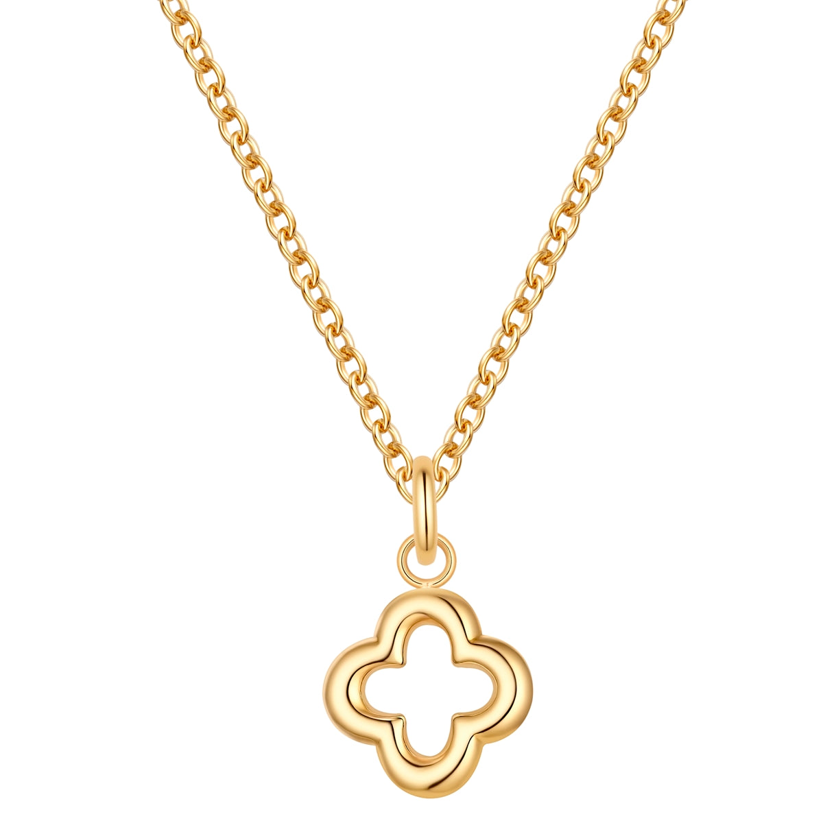 Kette mit Anhänger Edelstahl gelbgold
