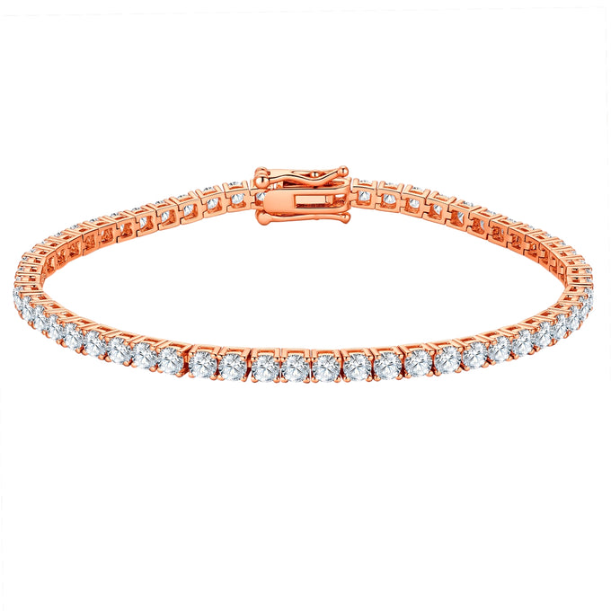Armband roségold Zirkonia weiß