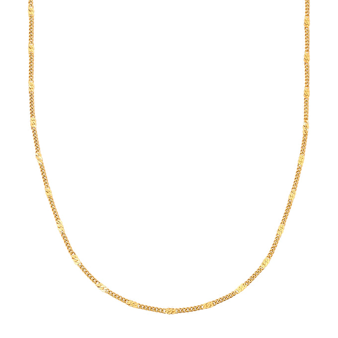 Kette Edelstahl gelbgold