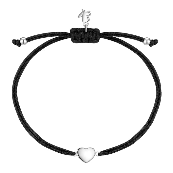 Armband Edelstahl Textil (schwarz)