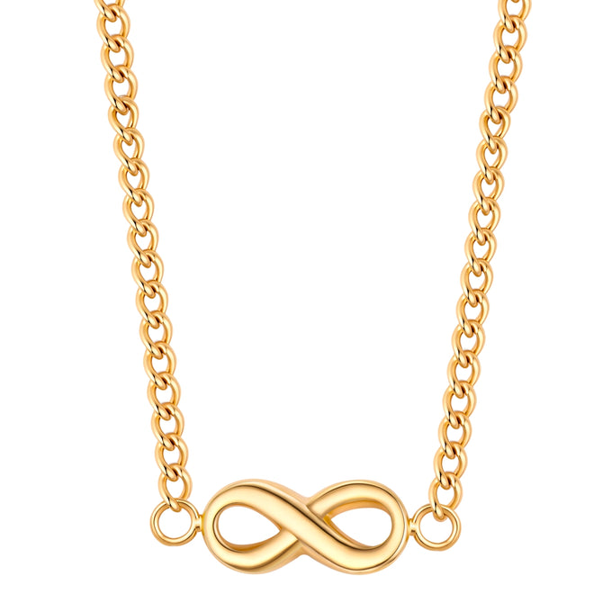 Kette mit Anhänger Edelstahl gelbgold