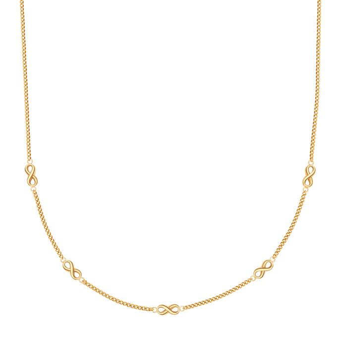 Kette mit Anhänger Edelstahl gelbgold
