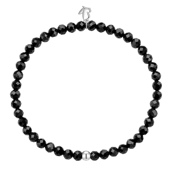 Armband Edelstahl Achat schwarz
