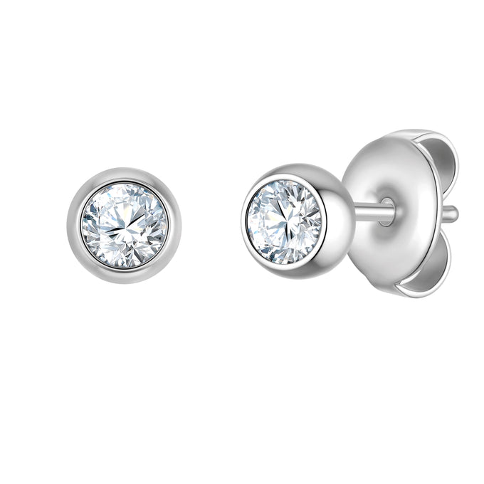 Ohrstecker Edelstahl Kristalle von Swarovski® weiß