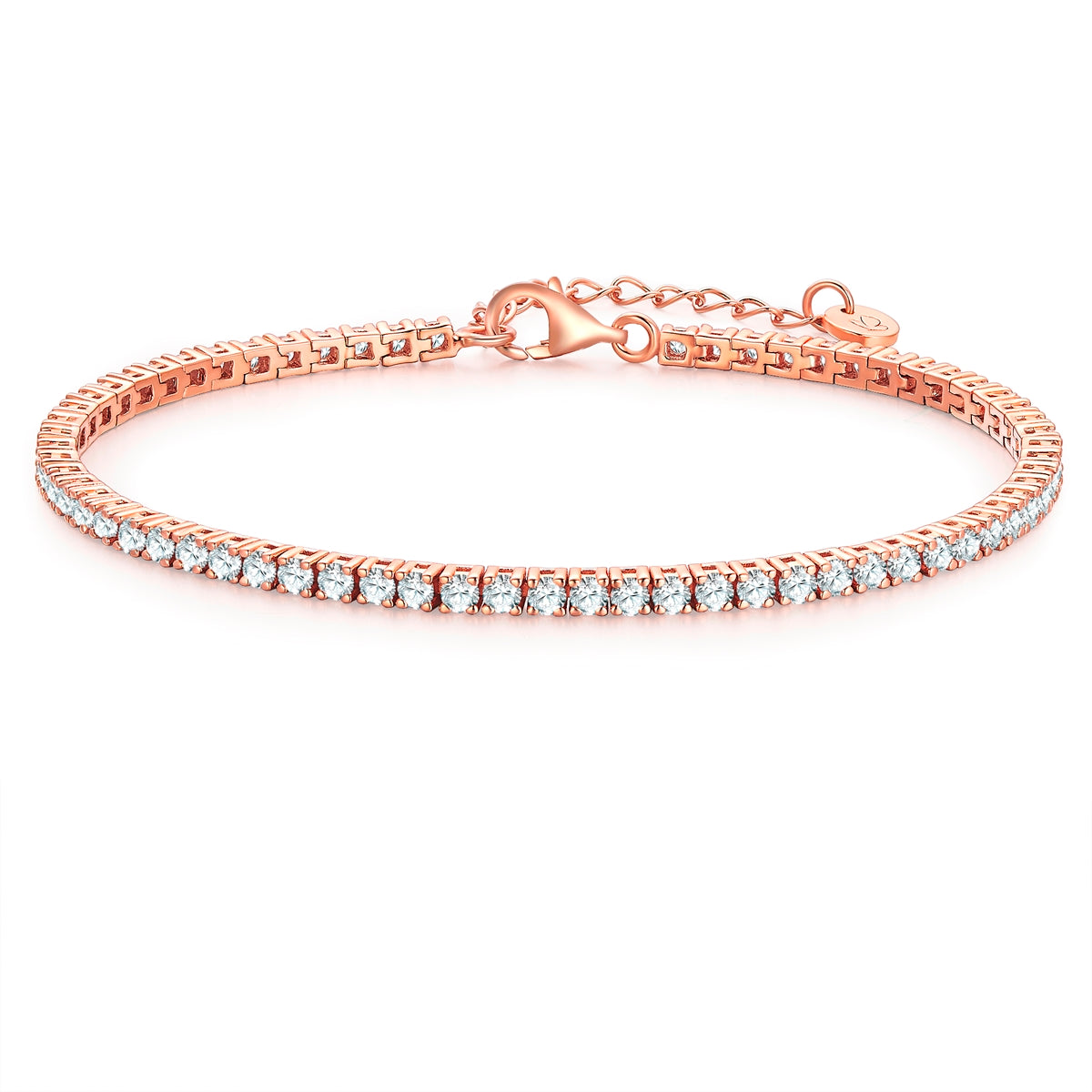 Armband roségold Zirkonia weiß