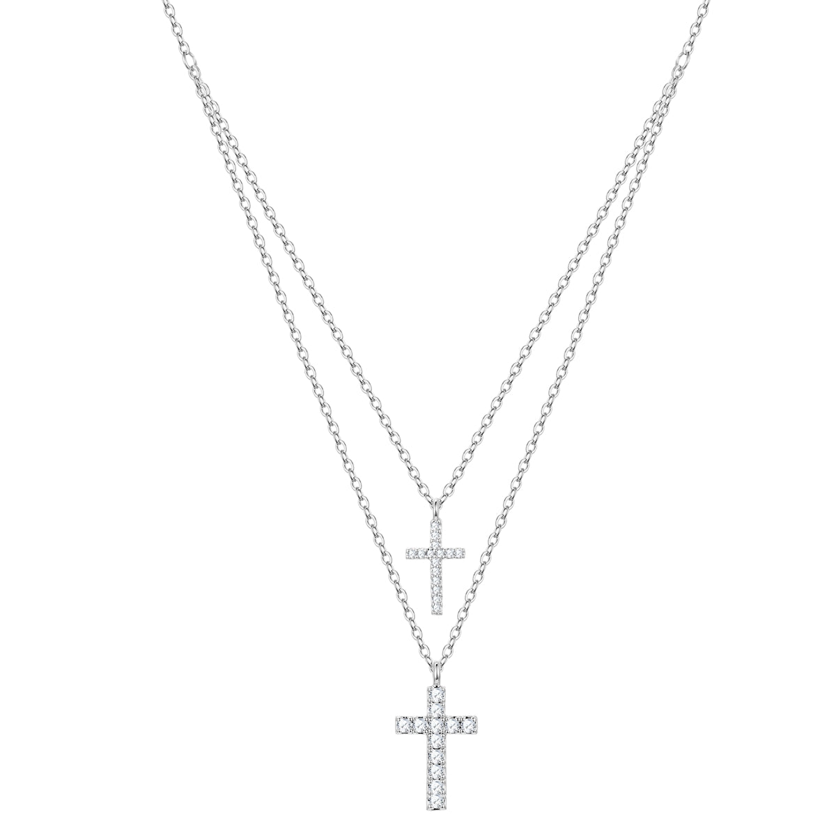 Kette mit Anhänger Zirkonia weiß
