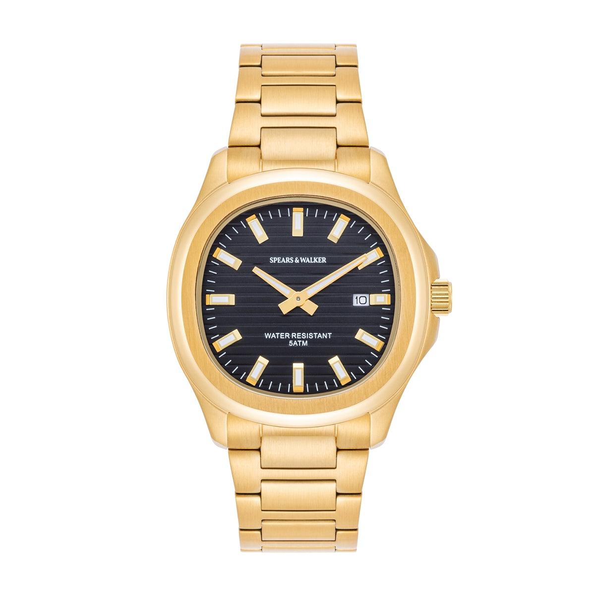 Herren Quarzuhr gelbgold Edelstahl gelbgold