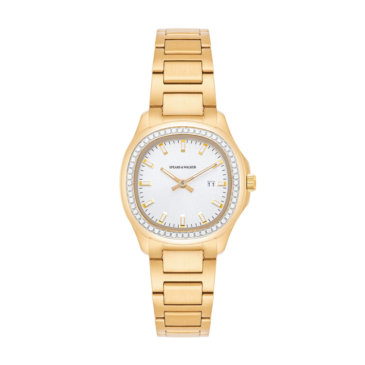 Damen Quarzuhr gelbgold Edelstahl gelbgold
