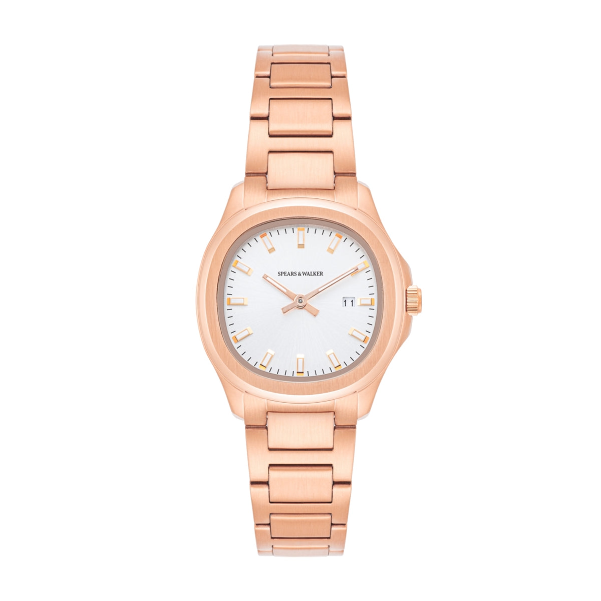 Damen Quarzuhr roségold Edelstahl roségold