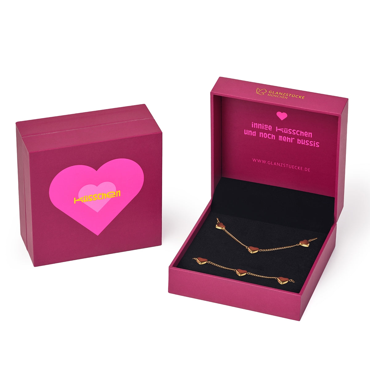 Set (Kette + Armband) Edelstahl gelbgold - Mama