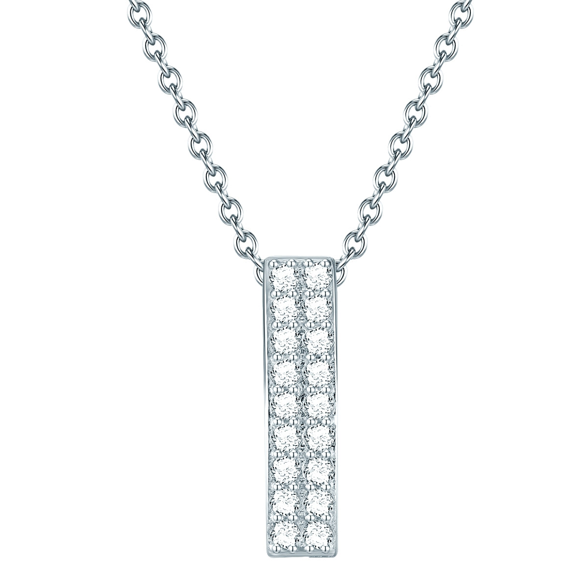Kette mit Anhänger Sterling Silber Zirkonia weiß
