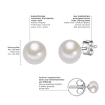 Ohrstecker Sterling Silber Süßwasser-Zuchtperle weiß