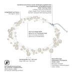 Kette Sterling Silber Süßwasser-Zuchtperle weiß
