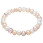 Armband Süßwasser-Zuchtperle multicolor