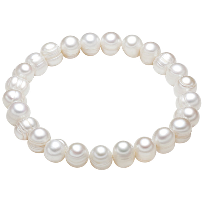 Armband Süßwasser-Zuchtperle weiß