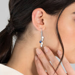 Ohrhänger Sterling Silber Süßwasser-Zuchtperle multicolor